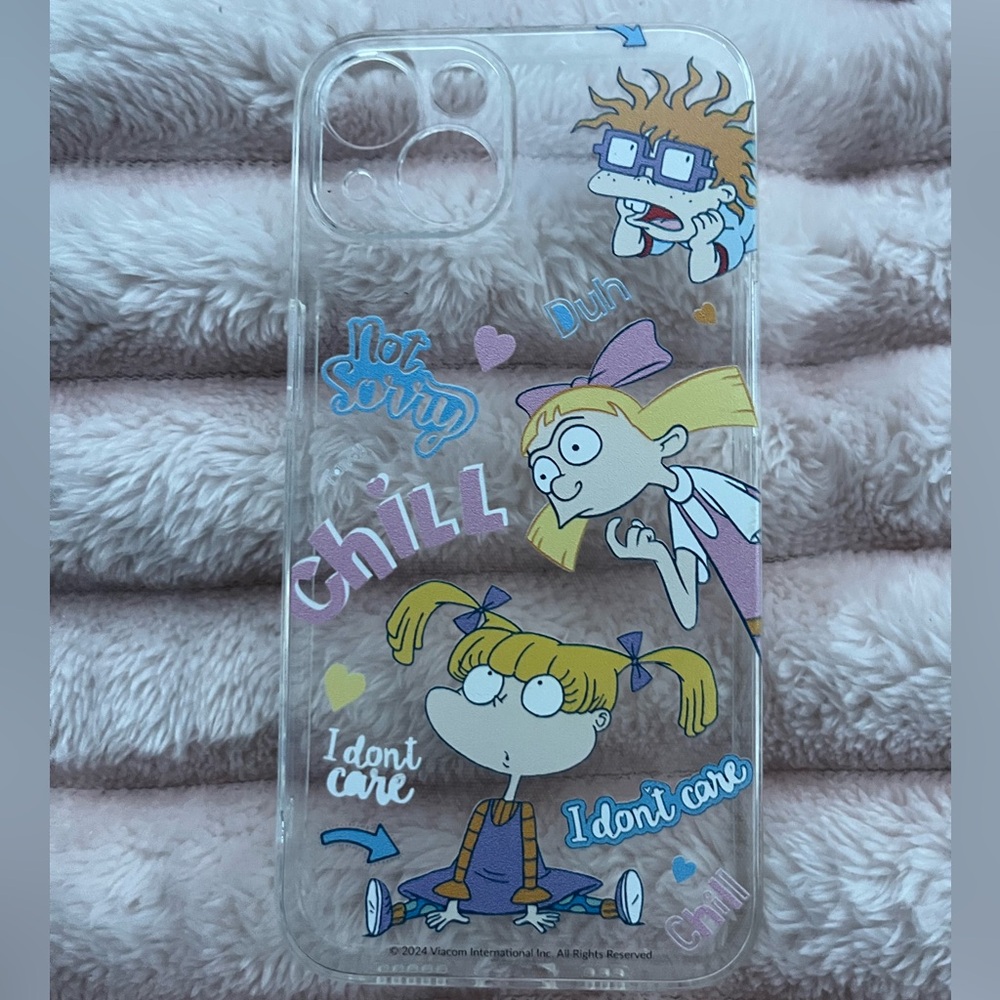 Cartoon Character Clear Phone Case